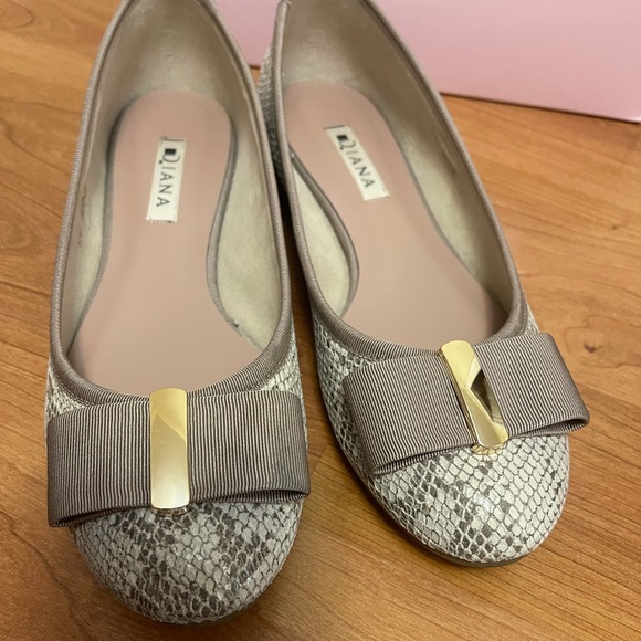 DIANA japanese brand snakeskin flats - Picture 10 of 12